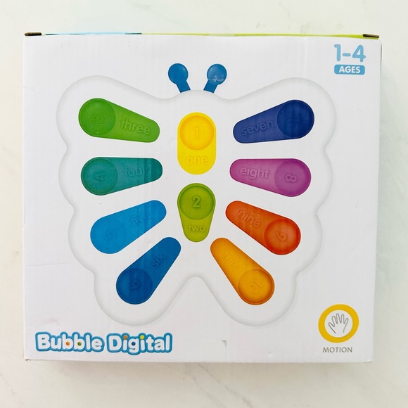 Simple Dimple Digits Popper Push Bubble Large Colorful Pop Fidget Toy Bigger But - Picture 6 of 8